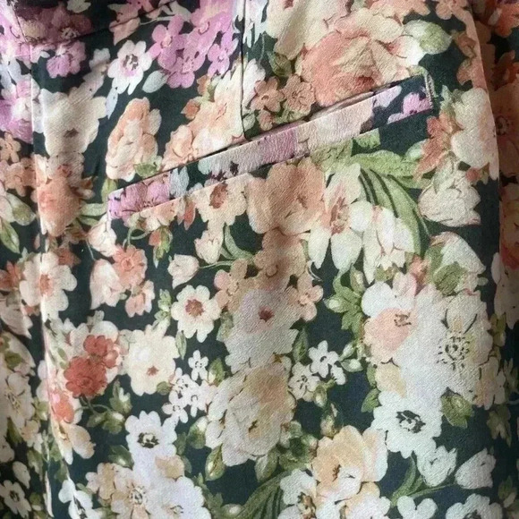 New Reiss SERENA Wide-Leg Pleated Multi-Color Floral Palazzo Pant… - Picture 10 of 13